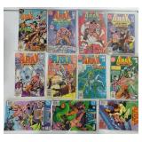 DC Comic Books Arak Son of Thunder. Various Conditions and Some Not Sleeved. Count 22.