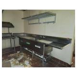 Commercial 10ft Stainless Steel Sink with Drainboards