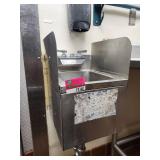 Commercial Wall Mount Hand Sink with Side Splash Guards