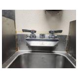 Commercial Wall Mount Hand Sink with Side Splash Guards