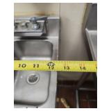 Commercial Wall Mount Hand Sink with Side Splash Guards