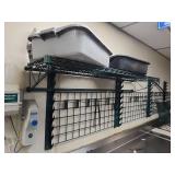 Commercial 19ft Stainless Steel 3-Compartment Sink with Wall Shelving