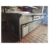 Commercial Stainless Steel Pizza Oven with Storage Drawers