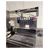 Commercial Soda Fountain Station with Bunn Coffee Maker and Prep Table