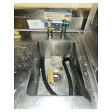 Commercial Stainless Steel Prep Counter with 8-Valve Beverage Dispenser System