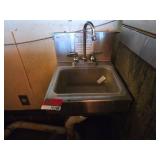 Glastender Wall-Mounted Commercial Sink Unit