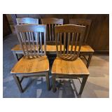 Solid Wooden Chairs - Set of 5