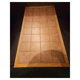Restaurant Wall-Mounted Booth Table with Terracotta Tile Top