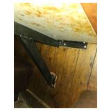 Restaurant Wall-Mounted Booth Table with Terracotta Tile Top