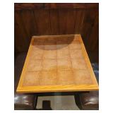 Restaurant Wall-Mounted Square Table with Terracotta Tile Top