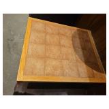 Restaurant Wall-Mounted Square Table with Terracotta Tile Top