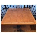 French Terracotta Tile Top Bar Table