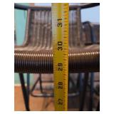 Wicker Bar Stools with Metal Frame - Set of 6