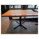 French Terracotta Tile Top Restaurant Table