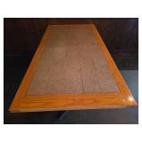French Terracotta Tile Top Restaurant Table