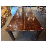 Large 9Ft Dark Wood Farm Table