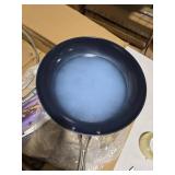 KOCH SYSTEME CS 14 Inch Large Frying Pan with Lid, Nonstick Skillet with Ceramic Interior, Large Fry Pan for Family & Commercial Cooking, Frying Pan Nonstick, Oven Safe & Induction Compatible, Blue