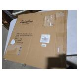 Round Nesting Coffee Table Set of 2, Modern Glass Nesting Tables, Stacking Minimalist End Table for Living Room Bedroom Small Space, Clear Tempered Glass and Black