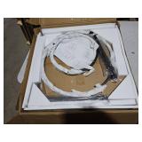 Round Nesting Coffee Table Set of 2, Modern Glass Nesting Tables, Stacking Minimalist End Table for Living Room Bedroom Small Space, Clear Tempered Glass and Black