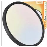 20 Inch LED Flush Mount Ceiling Light, 40W, 4350LM, 3000K/4000K/6000K CCT Selectable Super Slim Round Flat Panel Light for Living Room, Bedroom, Kitchen, Black