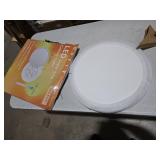 20 Inch LED Flush Mount Ceiling Light, 40W, 4350LM, 3000K/4000K/6000K CCT Selectable Super Slim Round Flat Panel Light for Living Room, Bedroom, Kitchen, Black