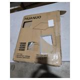 HUANUO Adjustable TV Tray Table - TV Dinner Tray on Bed & Sofa, Comfortable Folding Table with 6 Height & 3 Tilt Angle Adjustments (Black)