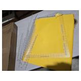 XL Slotted Quilting Ruler -17-3/4in x 22in, Compatible with CGRGE1XL, Upgrade Clear Acrylic Non-Slip Long Arm Sewing Ruler for Fabric Strip Cutting, Crafting & Patchwork Template, Quilting Supplies