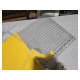 XL Slotted Quilting Ruler -17-3/4in x 22in, Compatible with CGRGE1XL, Upgrade Clear Acrylic Non-Slip Long Arm Sewing Ruler for Fabric Strip Cutting, Crafting & Patchwork Template, Quilting Supplies