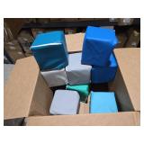 SoftZone Patchwork Toddler Blocks, Foam Cubes, Contemporary, 12-Piece