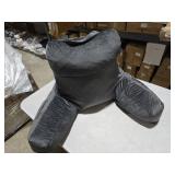 Back Pillow for Bed Sitting up, Reading Pillow for Sitting in Bed Adult, Back Support Pillow, Memory Foam Sit up Lounge Backrest Pillow with Arms for TV, Couch, Chair, Dorm, 18 Inch, Grey