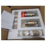 Modern Brass and Glass Wall Sconces, 24\" Vanity Lights for Bathroom 2 Lights, Horizontal or Vertical Linear Wall Sconce,Indoor Sconces Wall Lighting,Bathroom Wall Sconce Set of Two Retail:$300