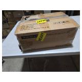 Furnulem White Dresser with 5 Drawers, Vertical Storage Tower Fabric Dresser for Bedroom, Hallway, Entryway, Nursery, Closet Organizer, Nightstand Bedside Table Furniture, Sturdy Steel Frame, Wood Top