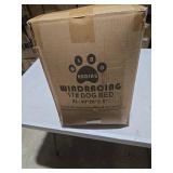 Orthopedic Dog Bed X Large Sized Dog with Pillow, Waterproof Soft Comfortable Egg Crate Foam Pet Crate Beds Mat with Removable Washable Cover and Non-Slip Bottom, Grey