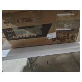 350 Lbs Capacity Foldable All Terrain Knee Scooter Walker - Economical Foot Injury Crutch Alternative - Black