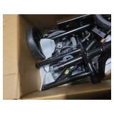 350 Lbs Capacity Foldable All Terrain Knee Scooter Walker - Economical Foot Injury Crutch Alternative - Black