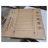 Cumbor 29.7-46\" Baby Gate for Stairs, Toddler Safety Essentials for The House, Auto Close Dog Gate for Doorways, Mom