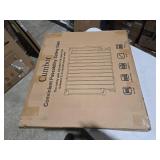 Cumbor Expandable 31.6-48\" Baby Gate for Stairs, Wall-Mounted, 2-in-1 No Bottom Bar Dog Gate Indoor, Auto Close Pet Gate for Doorways with Large Walk Thru Door, Child-Proof Gate for Kids (White)