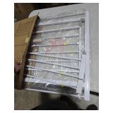 InnoTruth 29.5 - 40.75" Baby Gate for Stairs, 30\" Tall Dog Gates for Doorways & Hallways, Safety Gate for Kids & Pets, Pressure-Mounted Walk-Through with Dual Lock & 2-Way Swing, White