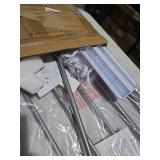 Cumbor 29.7-46\" Baby Gate for Stairs, Gifts for Mom-Auto Close Dog Gate for The House, Easy Install Pressure Mounted Pet Gates for Doorways, Easy Walk Thru Wide Safety Gate for Dog, Gray