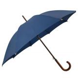 SoulRain 48\" Large Umbrella Windproof Stick Umbrellas for Rain, Automatic Open, Vintage Cane Navy Blue big Umbrella with Classic Wooden Handle,Open for 2 Persons adult,for Women & Men(Navy Blue)