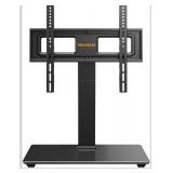 Perlegear Universal Swivel TV Stand Base for 32-70 inch TVs, Height Adjustable Table Top TV Stand Mount with Tilt, Tempered Glass Base, Holds up to 88 lbs