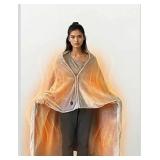 Battery Powered Portable Heated Blanket Extra Large, Up to 120°F Heat, with Rechargeable Battery, for Outdoor, Sports, Camping, Travel & Cold Weather, 52 x 64"