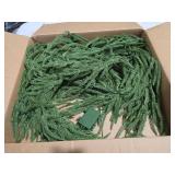 6ft Christmas Garland with Lights,Thick Norfolk Pine Garland, Realistic Green Garlands for Mantle, Stair Railing, Battery Operated Indoor/Outdoor New Year Holiday Decoration with Timer