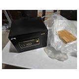 ADIMO Home Safe Box, 1.2 Cubic Feet Security Safe with Fireproof Waterproof Money Bag, Digital Keypad and Dual Key System, Personal Lock Money Box for Home Office Valuable Document Black