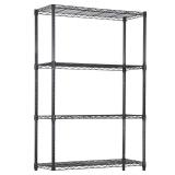 PayLessHere | 4-Tier Wire Shelf | 36\"x14\"x62\" | Black |