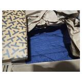 HORIMOTE HOME 100% Cotton Quilt Set Queen Size, Navy Blue Pre-Washed 3-Piece Bedspread Coverlet Set, Cozy Lightweight Stitching Bedding Cover with 2 Shams in Geometric Pattern for All Season