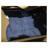 HORIMOTE HOME 100% Cotton Quilt Set Queen Size, Navy Blue Pre-Washed 3-Piece Bedspread Coverlet Set, Cozy Lightweight Stitching Bedding Cover with 2 Shams in Geometric Pattern for All Season