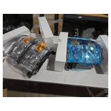 Headlight Assembly for 2014-2015 Chevy Silverado 1500 Halogen OE Style Amber Chrome Housing Reflector Driver Passenger Sides W/O Bulbs