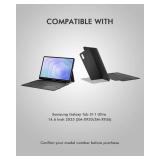 Doohoeek Keyboard Folio w/Status Screen for Samsung Galaxy Tab S11 Ultra 14.6 inch 2025, Tab S11 Ultra 14.6\" Bluetooth Keyboard with Trackpad & Any-Angle Stand & Backlit, Tab S11 Ultra Keyboard