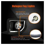 OKSIWA Halogen Fog Lights for 2015 - 2019 GMC Sierra 2500HD/ 3500HD, Plug & Play Fog Light Assembly Replacement, IP67 Waterproof, Improved Visibility in Rain & Fog (No Wiring Harness)